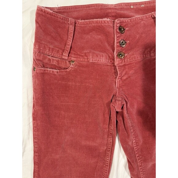 Vintage Y2K Bongo Jeans XTRA Low Rise Corduroy Flare Women 3 Short 90s Mean Girl - Picture 5 of 16